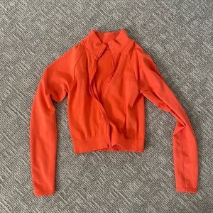 Crop orange fabletics jacket